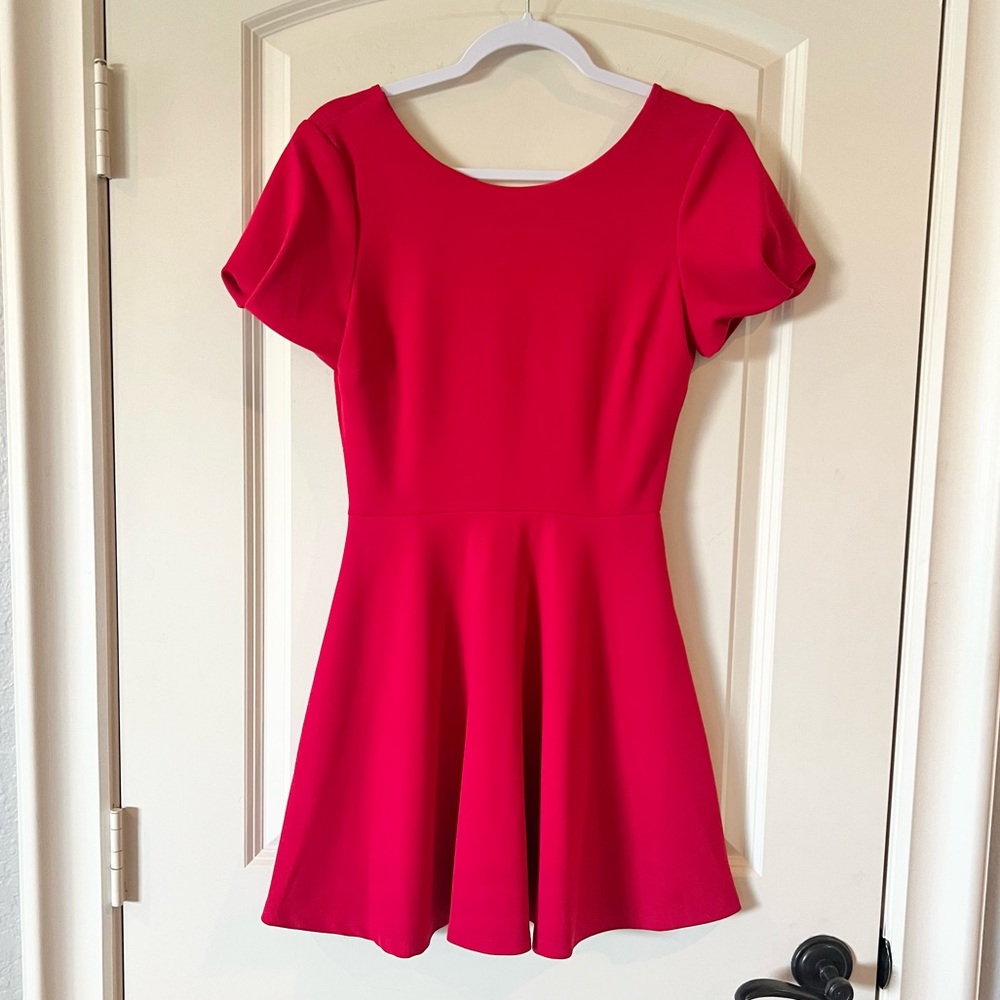 Xtraordinary Red Skater Dress Fit & Flare Mini Size small